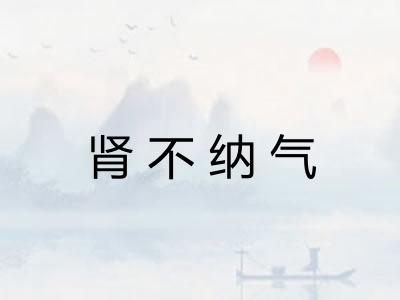 肾不纳气