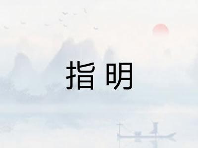 指明