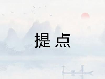 提点