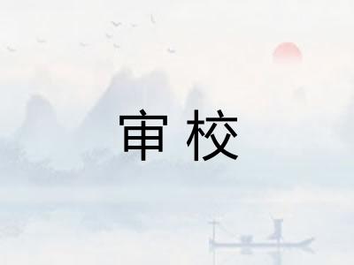 审校