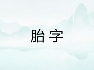 胎字