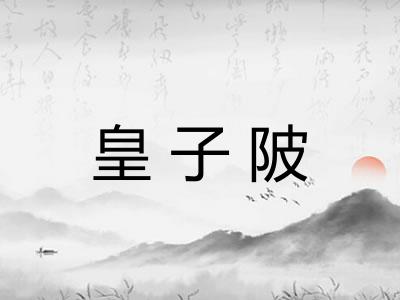 皇子陂