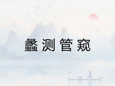 蠡测管窥